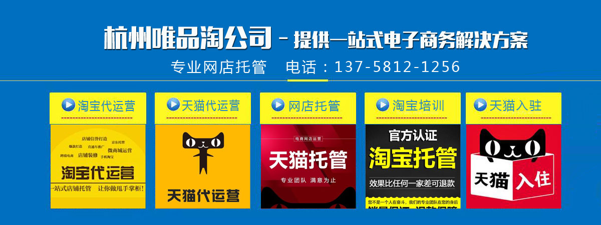 淘宝代运营、天猫代运营、网店托管、淘宝培训、天猫入驻